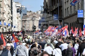 Сърбия - президент - митинг