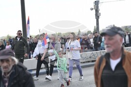 Сърбия - президент - митинг