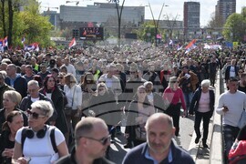 Сърбия - президент - митинг