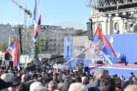 Сърбия - президент - митинг