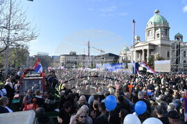 Сърбия - президент - митинг