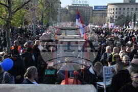 Сърбия - президент - митинг