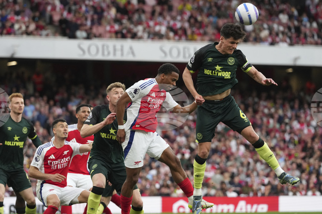 Арсенал набеляза Норгаард от Брентфорд