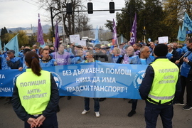 Градски транспорт - Орлов мост - служители - протест