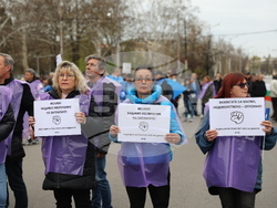 Градски транспорт - Орлов мост - служители - протест