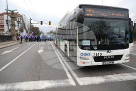 Градски транспорт - Орлов мост - служители - протест
