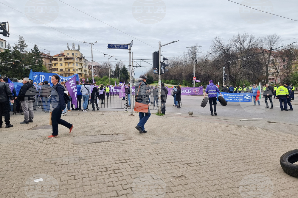 Протест - КНСБ - КТ „Подкрепа“ - транспортни работници