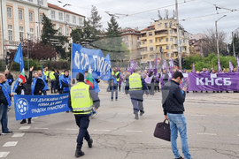 Протест - КНСБ - КТ „Подкрепа“ - транспортни работници