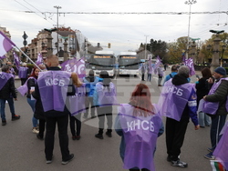 Градски транспорт - Орлов мост - служители - протест