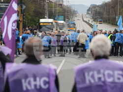 Градски транспорт - Орлов мост - служители - протест