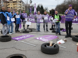 Градски транспорт - булевард „Драган Цанков" - служители - протест
