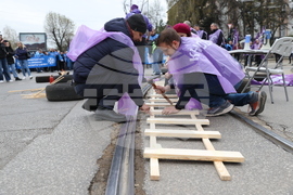 Градски транспорт - булевард „Драган Цанков" - служители - протест