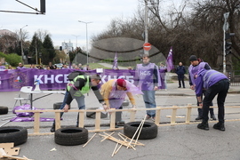 Градски транспорт - булевард „Драган Цанков" - служители - протест