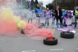 Градски транспорт - булевард „Драган Цанков" - служители - протест