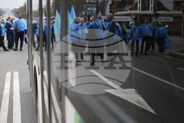 Градски транспорт - Орлов мост - служители - протест
