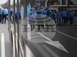Градски транспорт - Орлов мост - служители - протест