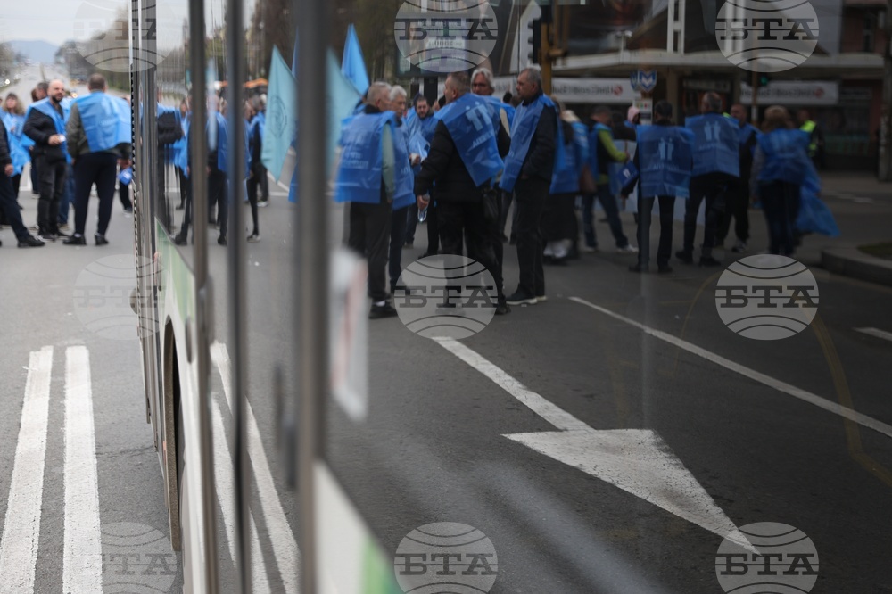 Градски транспорт - Орлов мост - служители - протест