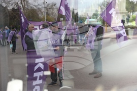 Градски транспорт - Орлов мост - служители - протест