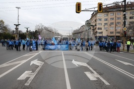 Градски транспорт - Орлов мост - служители - протест
