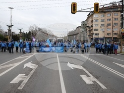Градски транспорт - Орлов мост - служители - протест