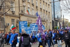 Протестно шествие - служители на градския транспорт