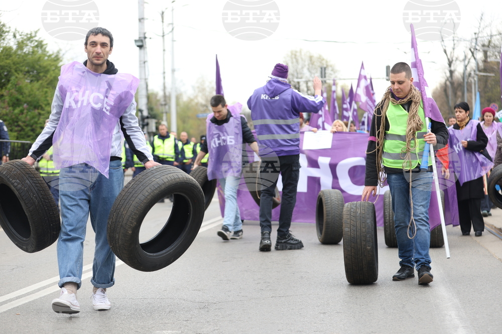 Градски транспорт - булевард „Драган Цанков" - служители - протест