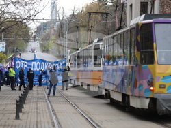 Градски транспорт - булевард „Драган Цанков" - служители - протест