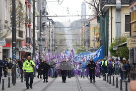 Градски транспорт - булевард „Драган Цанков" - служители - протест