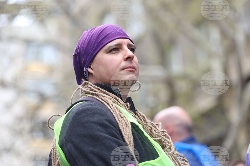 Министерство на финансите - протест на транспортни работници