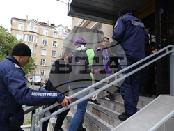 Министерство на финансите - протест на транспортни работници