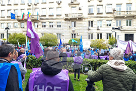 Министерство на финансите - протест на транспортни работници