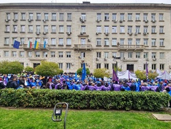 Министерство на финансите - протест на транспортни работници