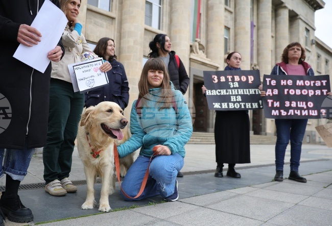 Русе - насилие над животни - протест