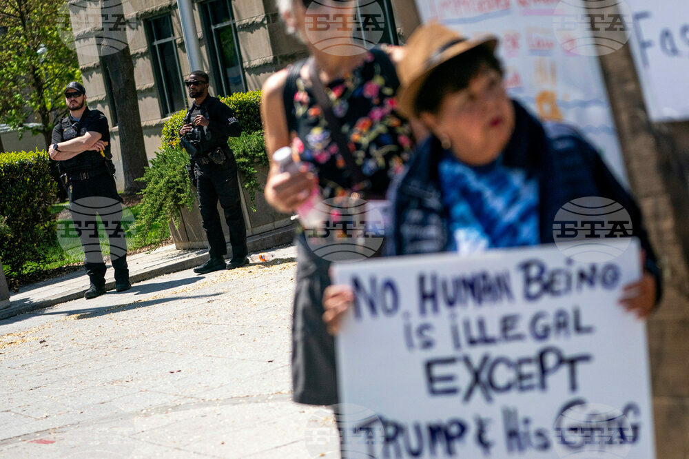 Trump US El Salvador Protest