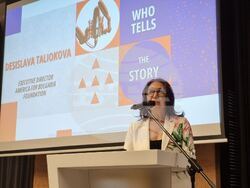 Конференцията „Нови хоризонти в журналистиката“ е на тема „Кой разказва историята сега“.  Снимка: Гергана Николова / БТА