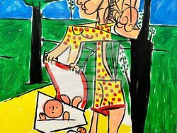 Картина от изложбата „Испанска страст: цветове и сенки“. Снимка: Галерия „Риволи“