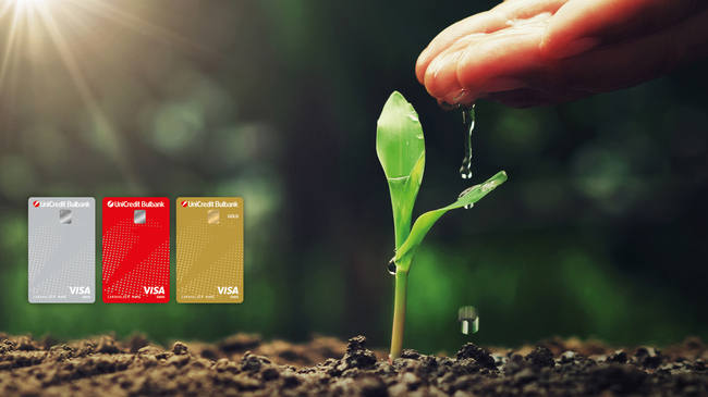 "УниКредит" заменя досегашните карти Visa Debit и Visa Gold Debit с нови, биоразградими