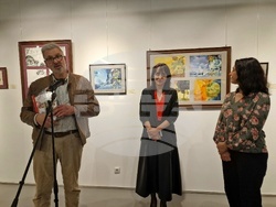 Художникът проф. Виктор Паунов представи изложбата си "Бестиарий"