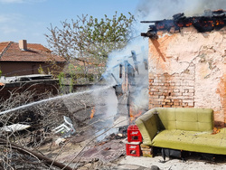 Хасково - пожар - къща