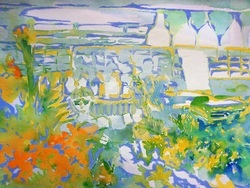 Картина на Рада Цанкова. Снимка: Галерия „Ракурси“