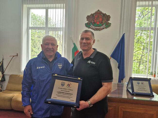 Треньорът на атлетически клуб Спартак Койнаре Данаил Ненков получи признание от Европейската атлетика