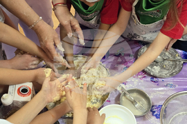 Гоце Делчев - детска градина „Детелина“ - боядисване на яйца