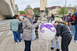 Разград - декоративни яйца - рисуване