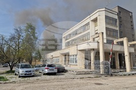 Троян - пожар - покрив - бивша фабрика "Болшевик"