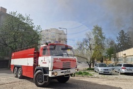 Троян - пожар - покрив - бивша фабрика "Болшевик"