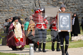 Полагане на тленните останки на цар Калоян (1197-1207) във Велико Търново