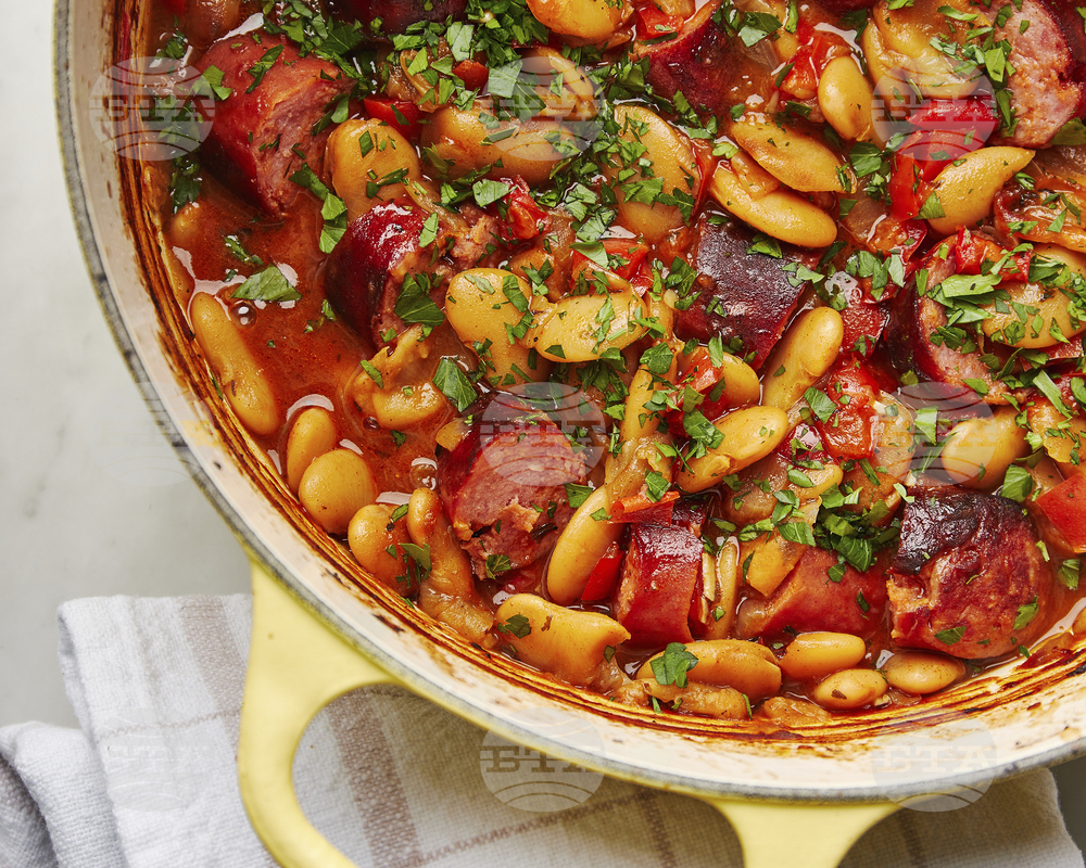 Food-MilkStreet-Baked White Beans Sausages