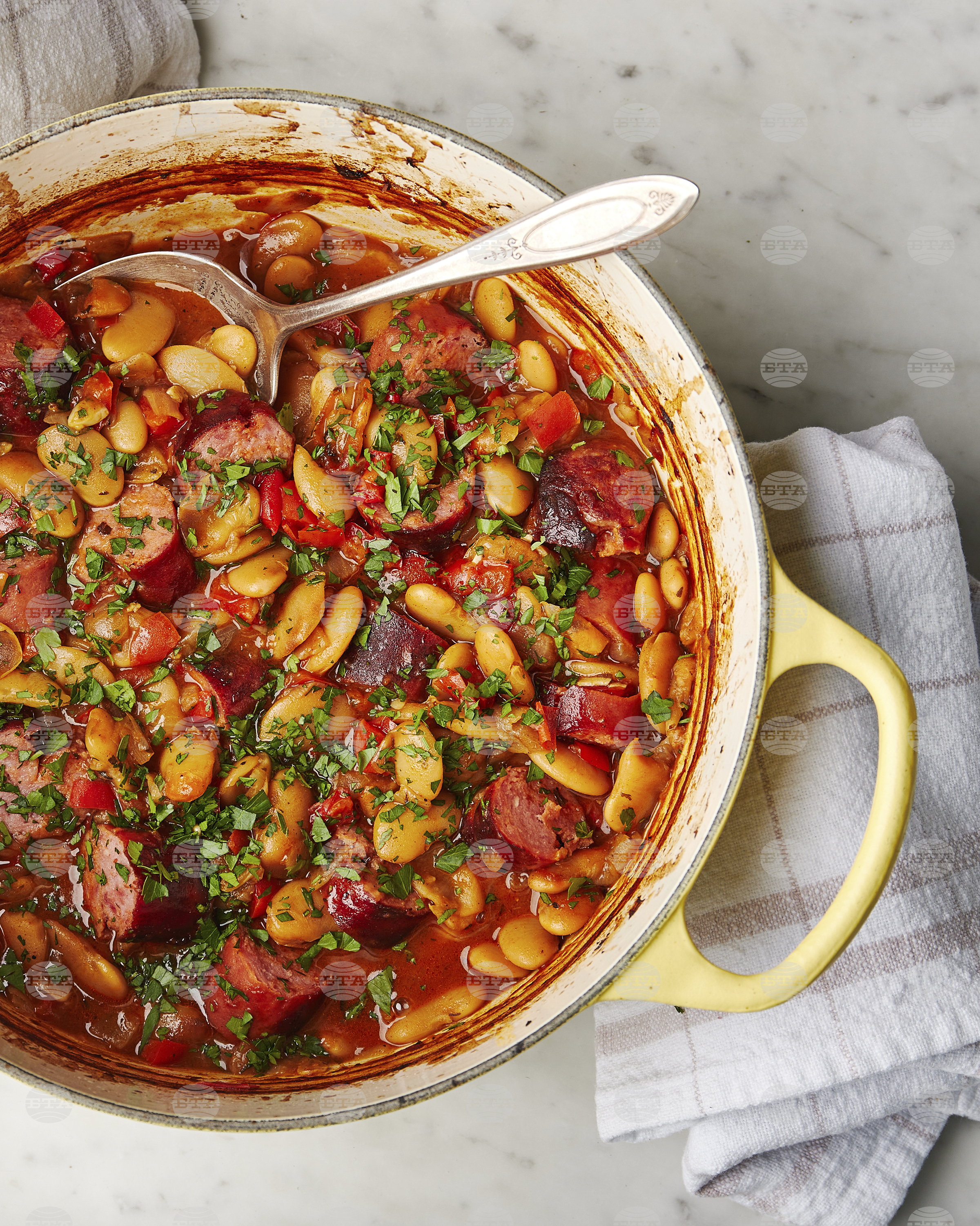 Food-MilkStreet-Baked White Beans Sausages