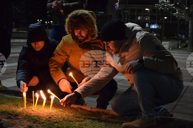 Благоевград - бдение - земетресение