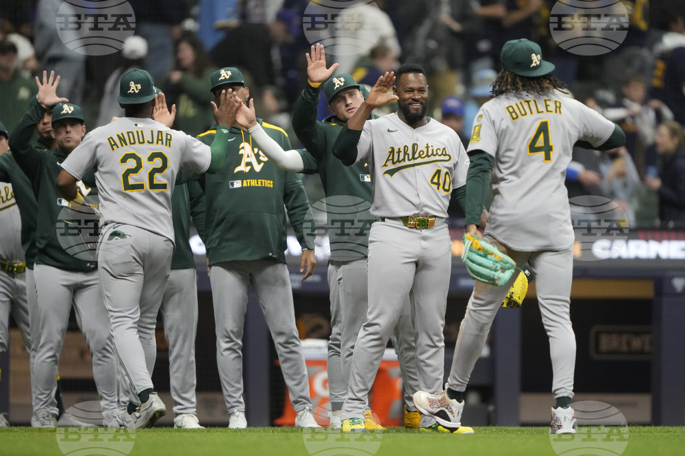 Athletics Brewers Baseball